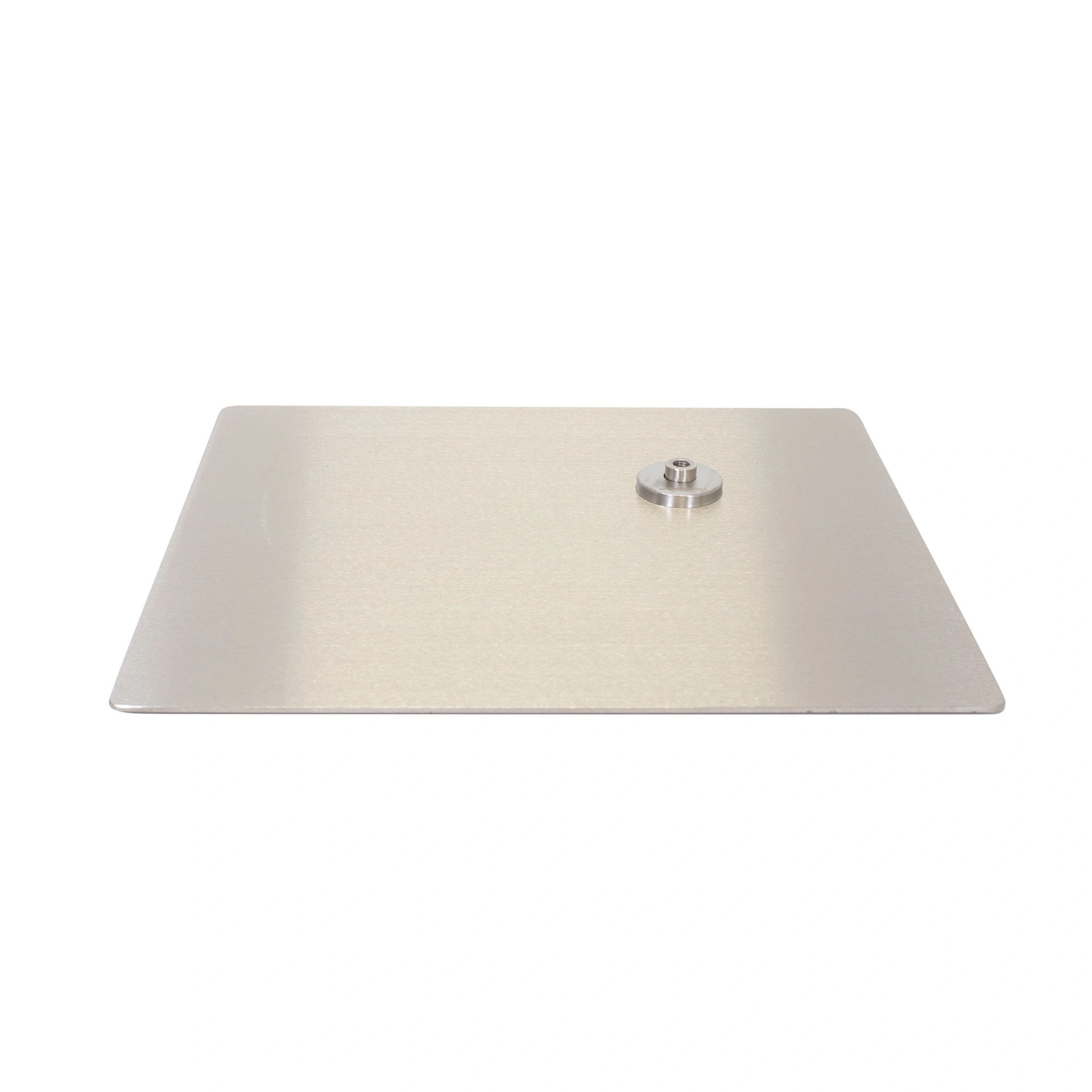 BINK - Base de mannequin rectangulaire 45x40 cm, acier inoxydable brossé