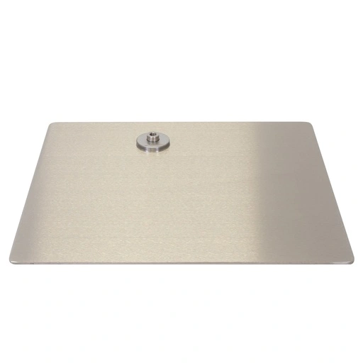 Rectangular mannequin base 45x40 cm, brushed stainless steel
