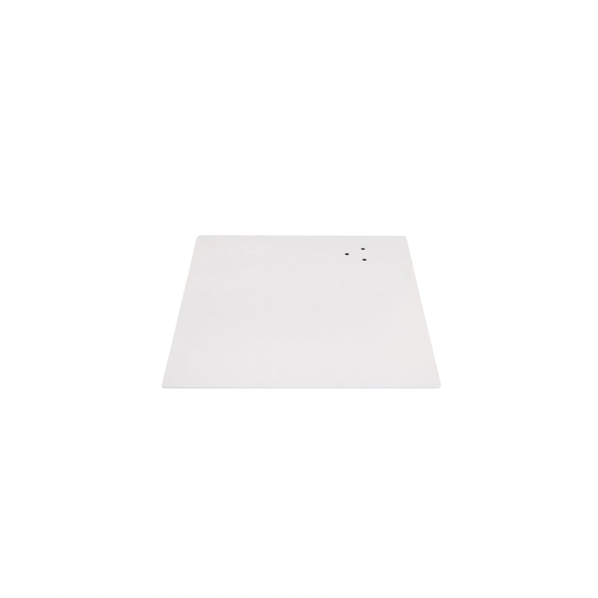 BINK - Socle carré 35x35 cm, acier finition vernis de poudre blanc mat, connecteur (23.5x6 cm) non inclus 