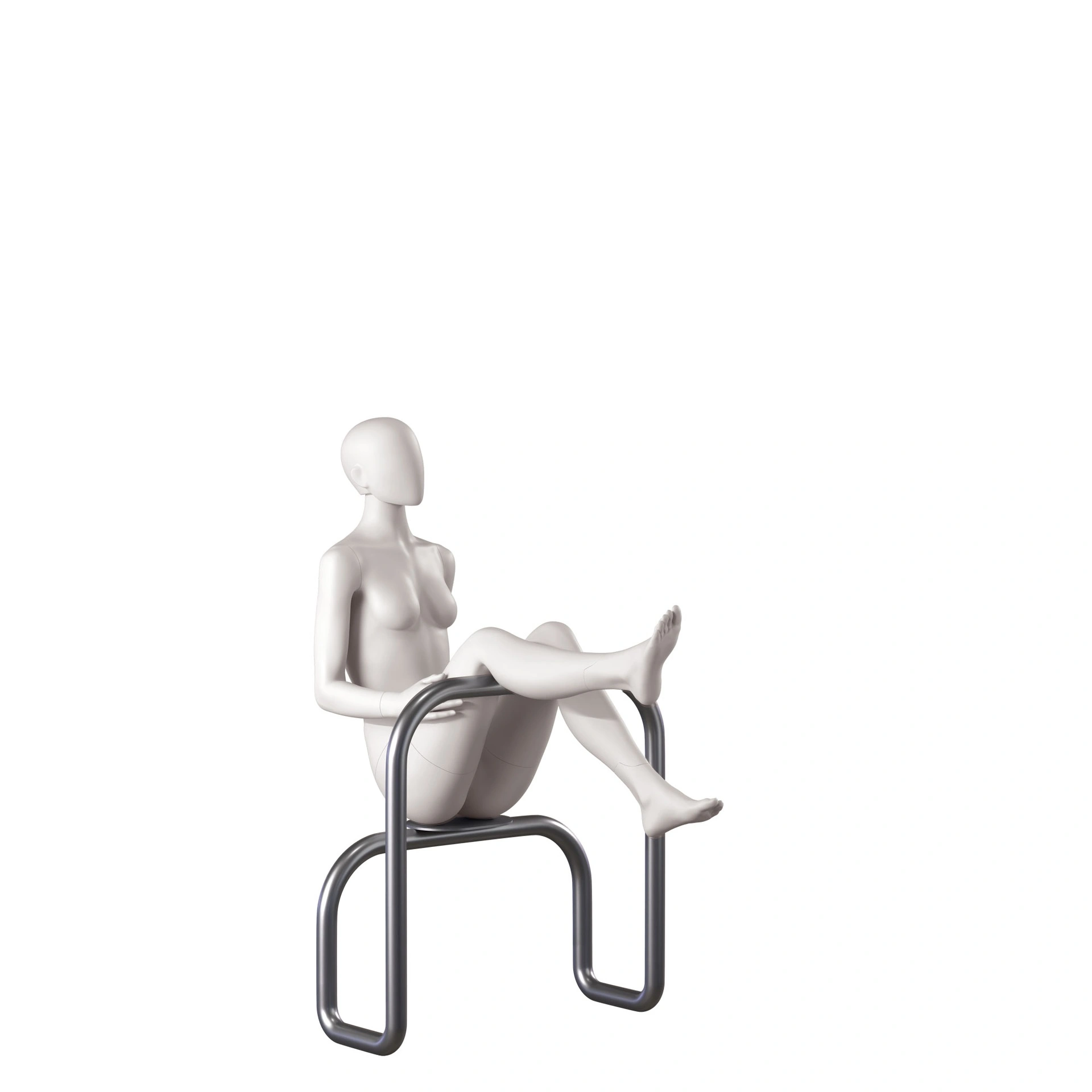 BINK - Female mannequin, collection NXT - gen Z, colour light grey, sitting pose 002