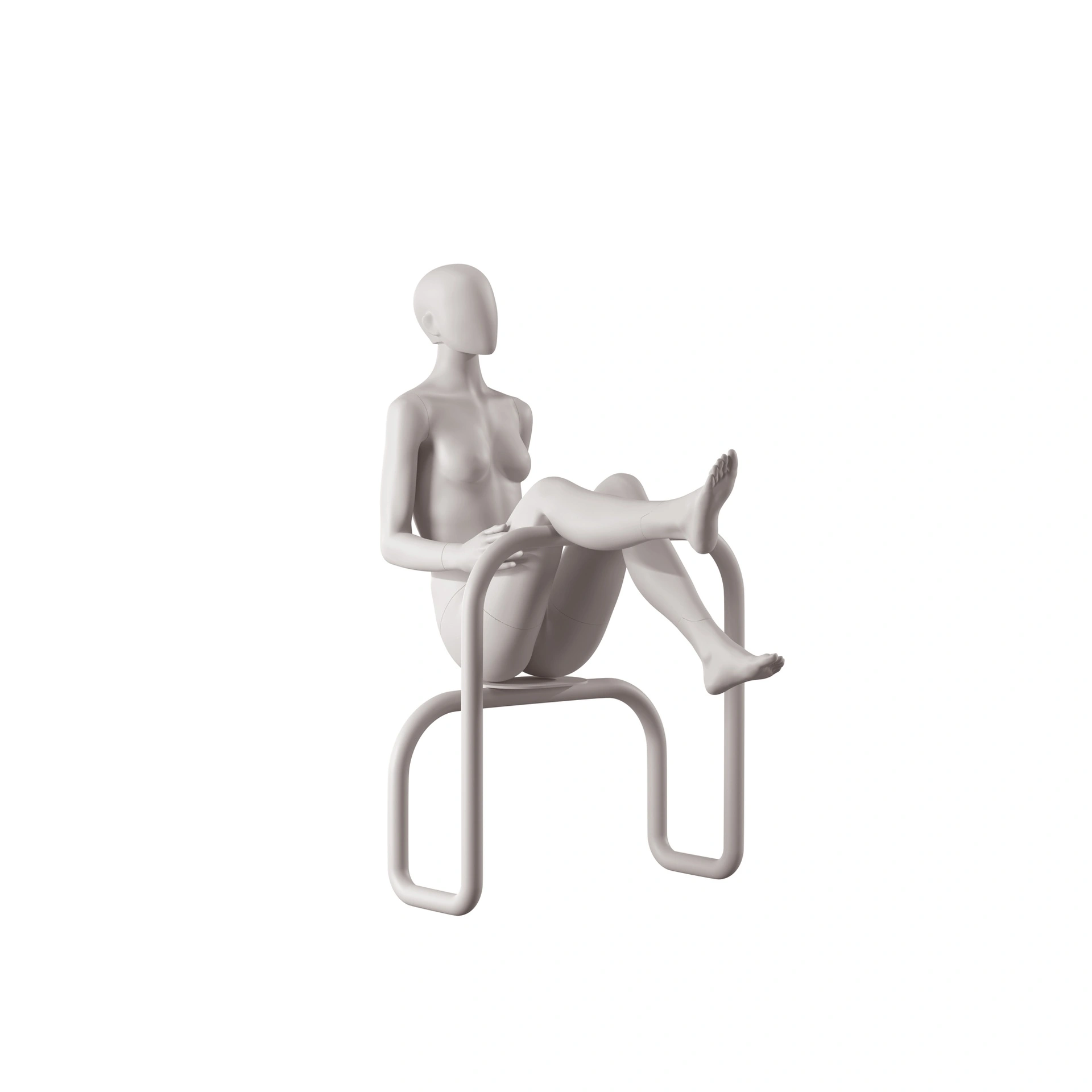 BINK - Female mannequin, collection NXT - gen Z, colour light grey, sitting pose 002