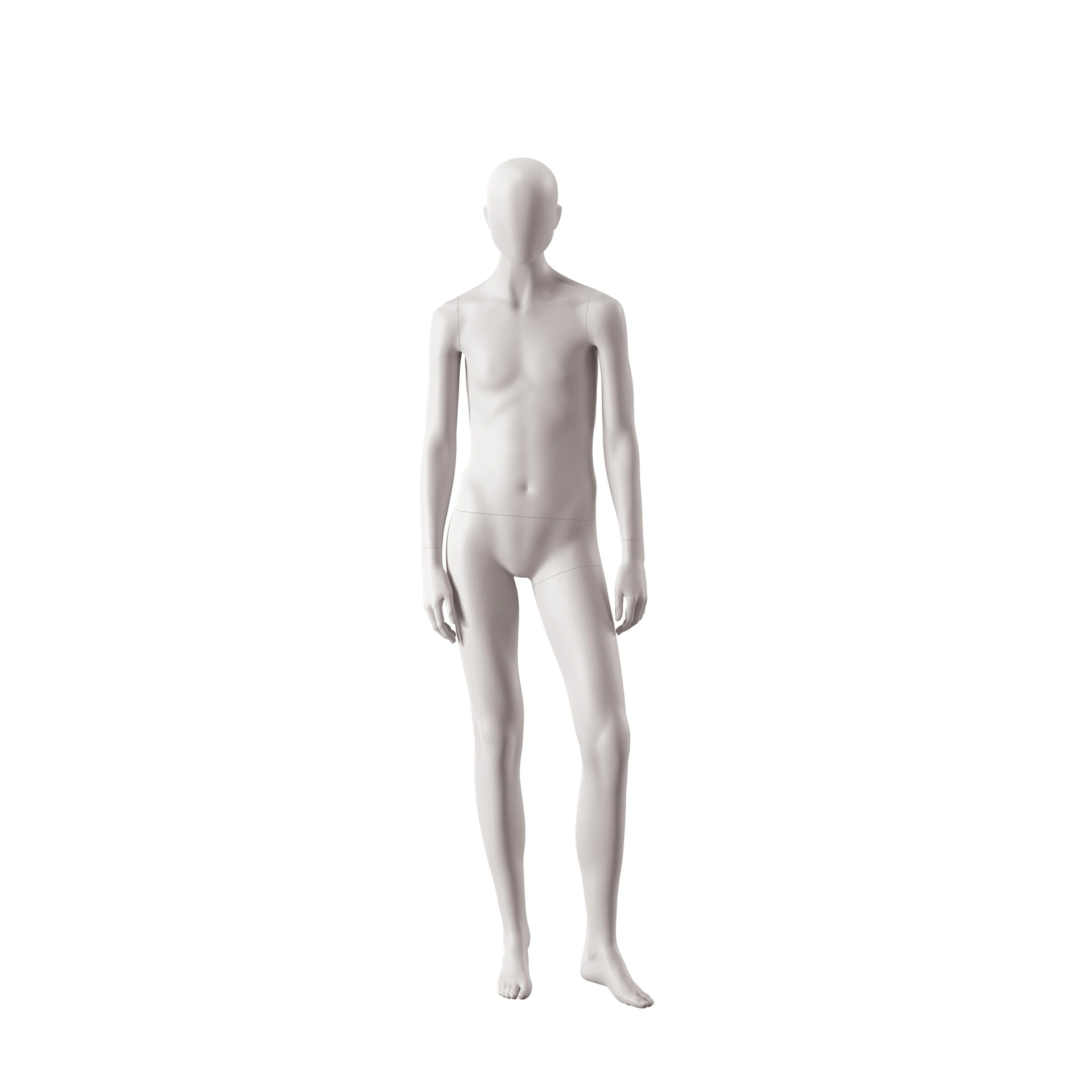BINK - Genderneutrale mannequin, collectie NXT - gen Z, kleur lichtgrijs, staande pose 008