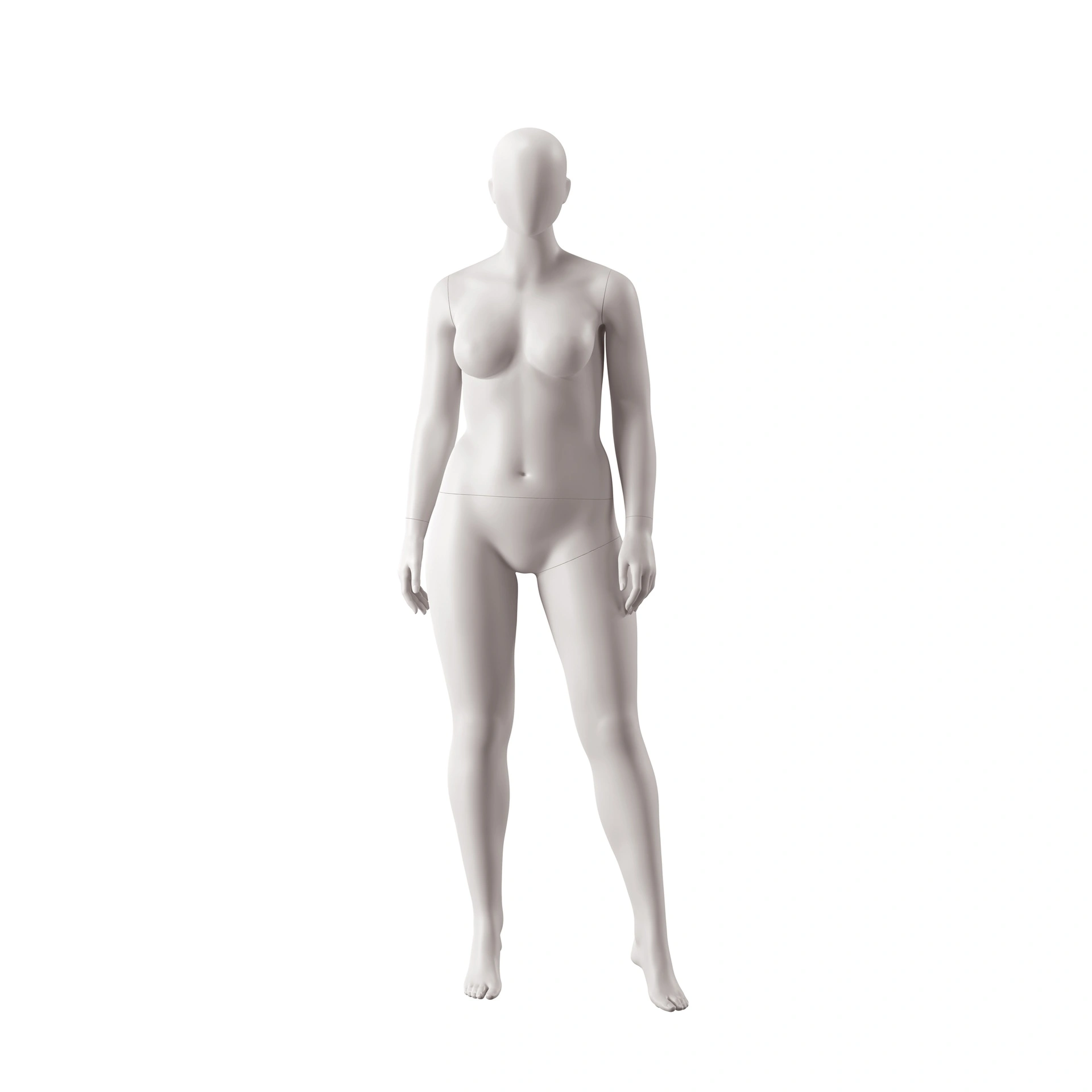 BINK - Volslanke dames mannequin, collectie NXT - gen Z, kleur lichtgrijs, staande pose 019