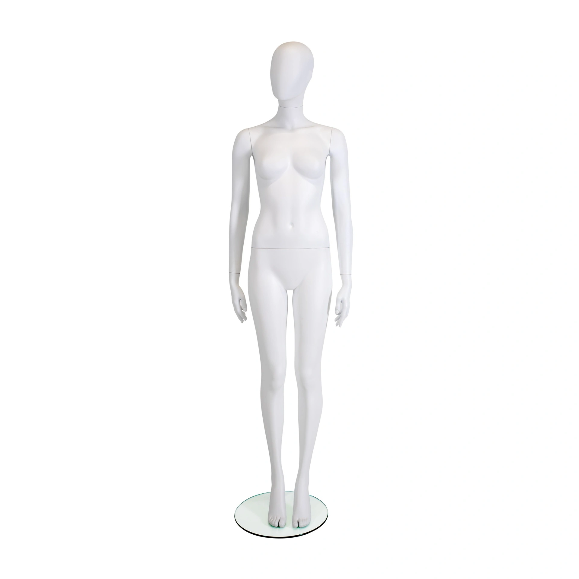 BINK - White female mannequin, plastic, glass base and calf pin