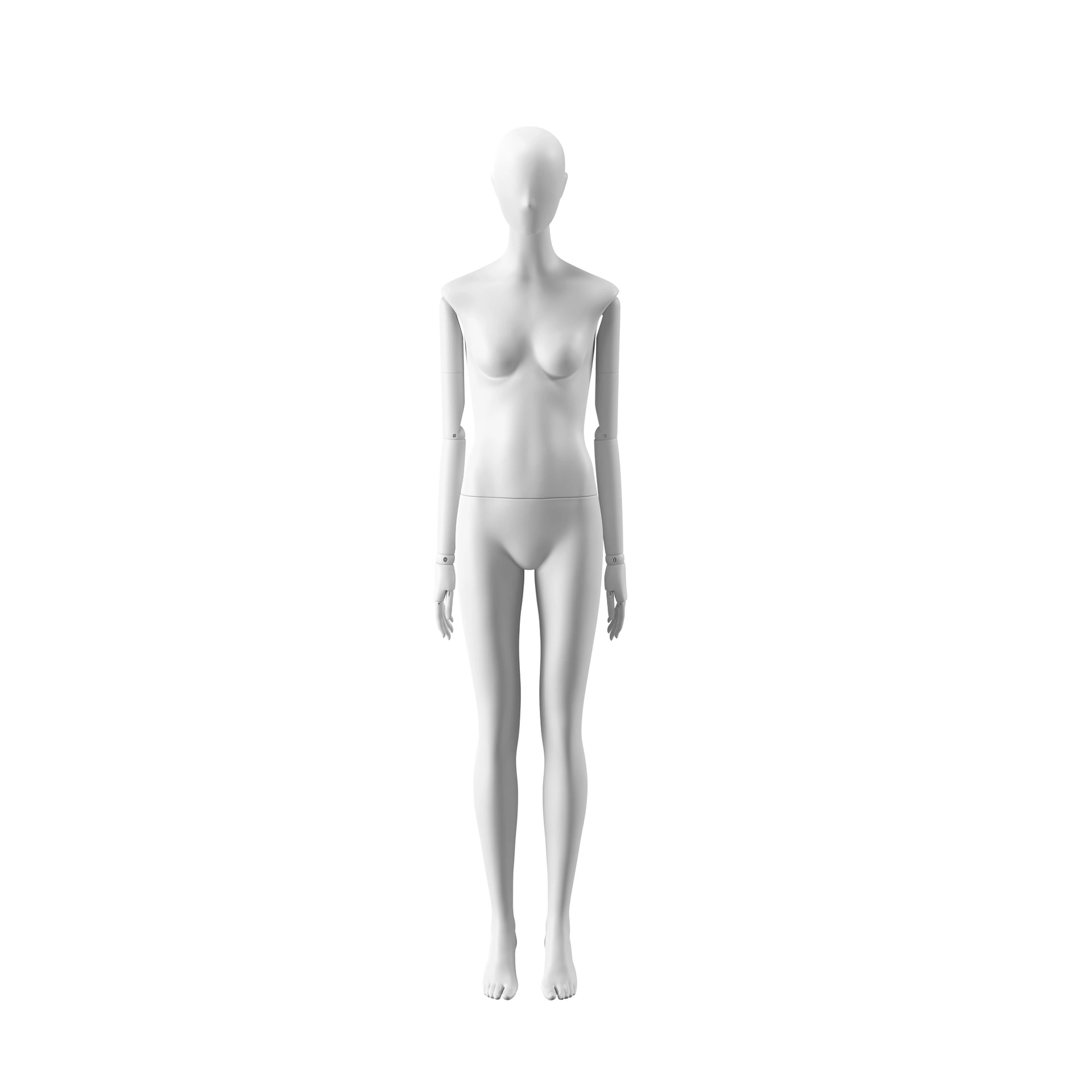 BINK - Elegant female mannequin, semi-abstract head, EU34, colour white, Mirror Mirror, pose FM001