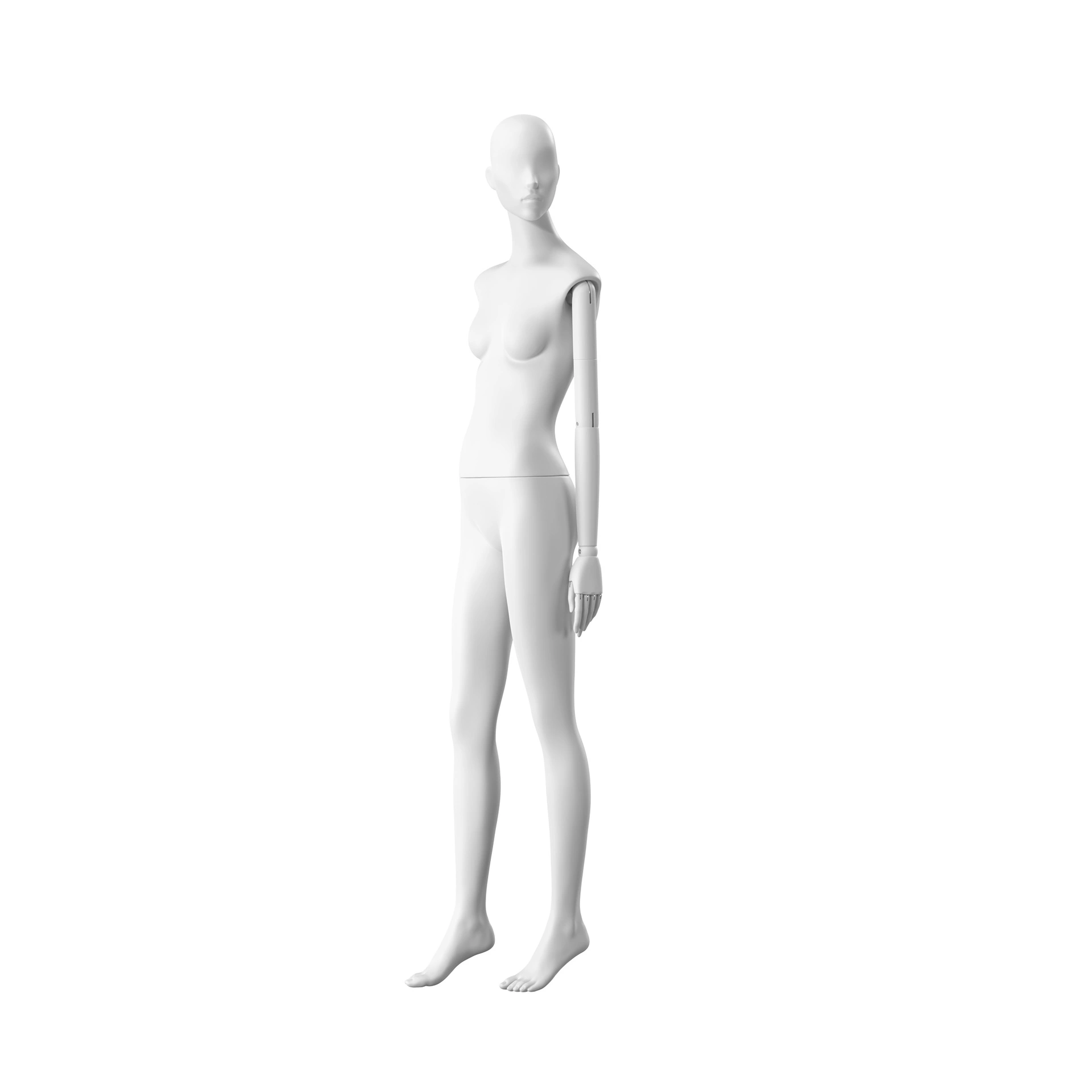 BINK - Elegant female mannequin, semi-abstract head, EU34, colour white, Mirror Mirror, pose FM005