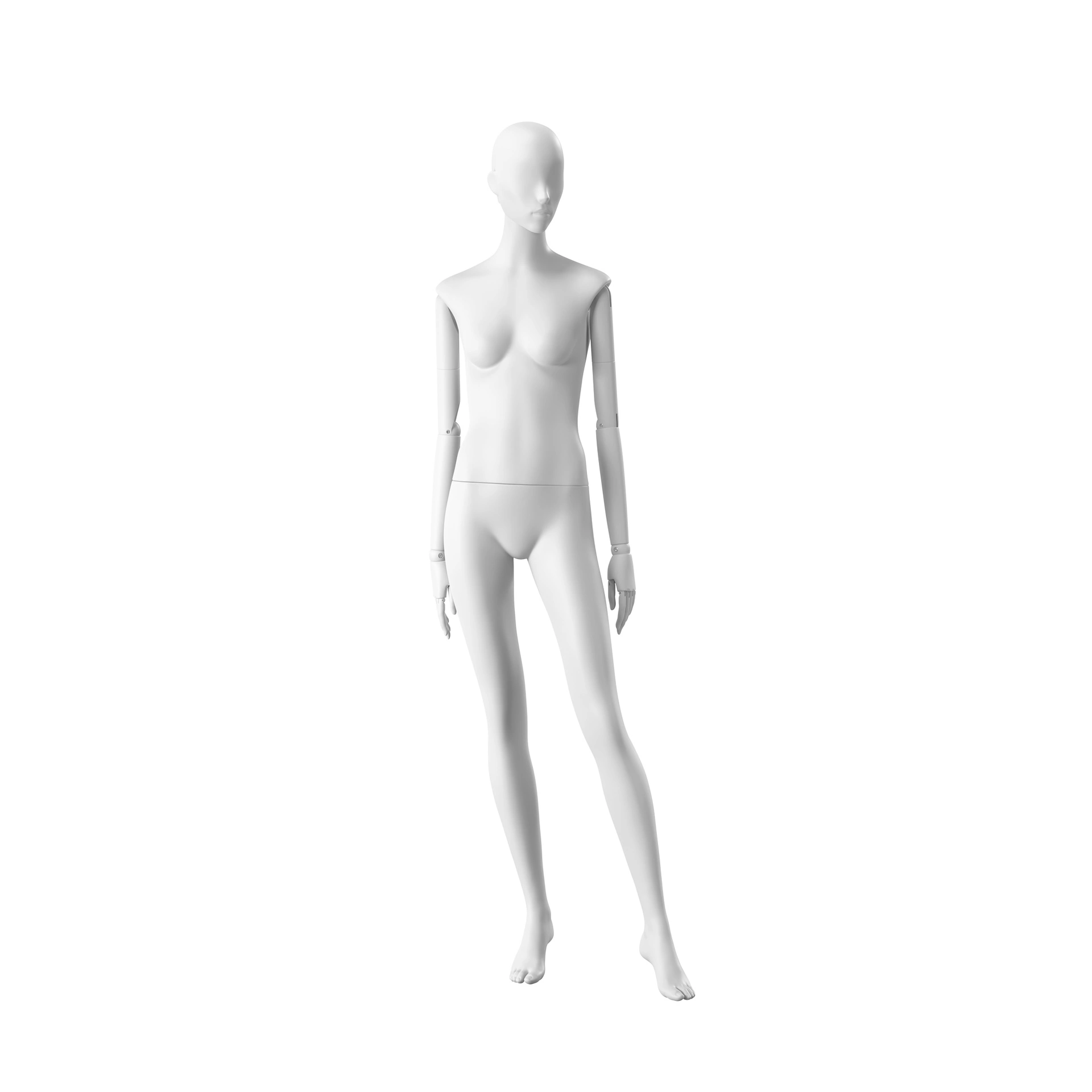 BINK - Elegant female mannequin, semi-abstract head, EU34, colour white, Mirror Mirror, pose FM006