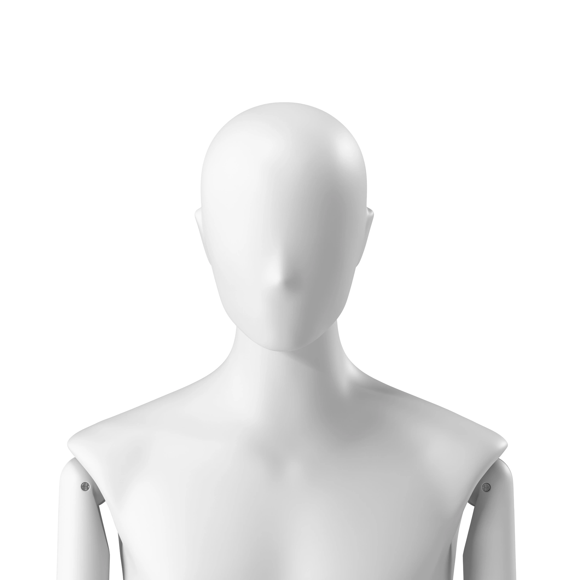 BINK - Semi-abstract men's head, white colour