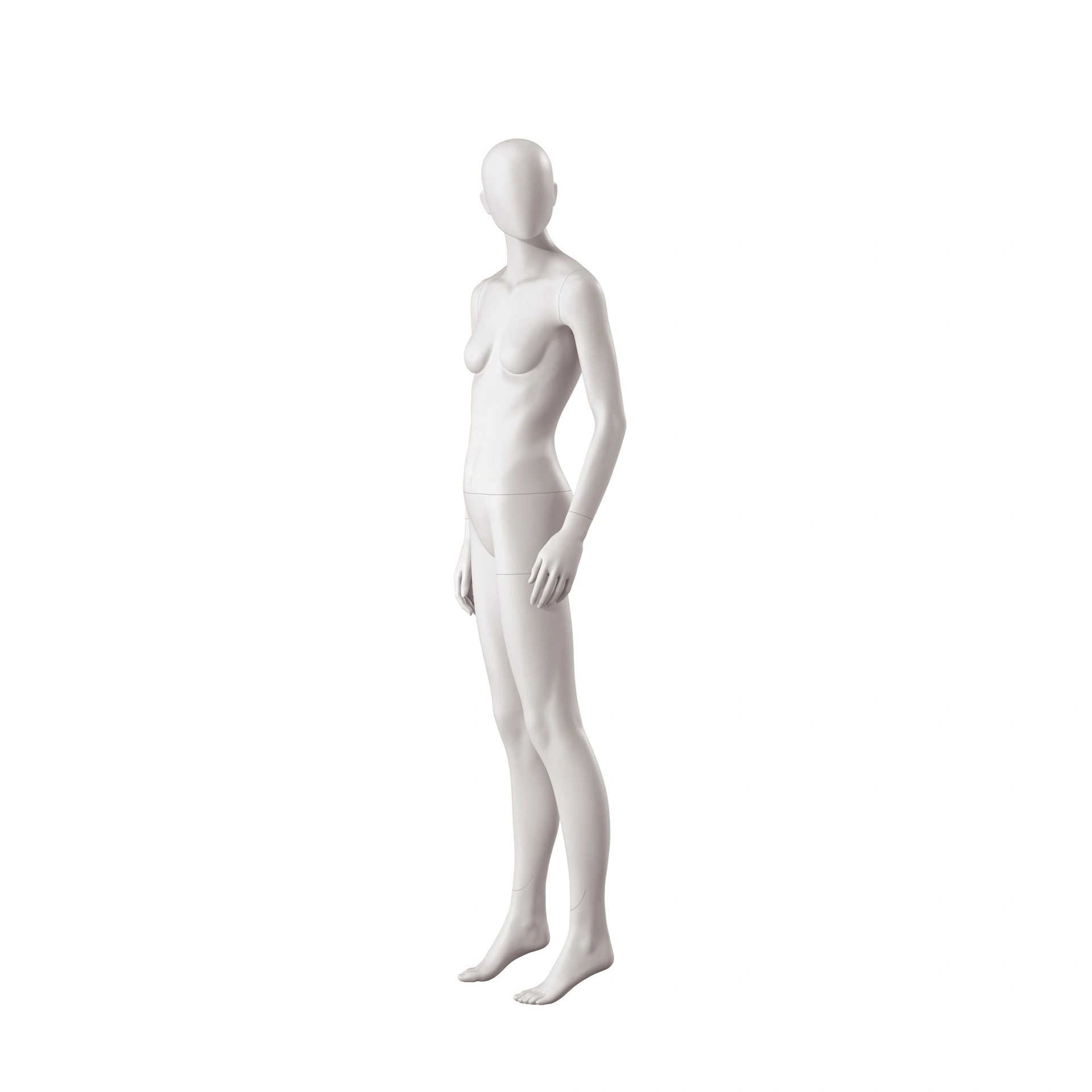 BINK - Dames mannequin, collectie NXT - gen Z, lichtgrijs, staande pose 104 opgetilde hielen