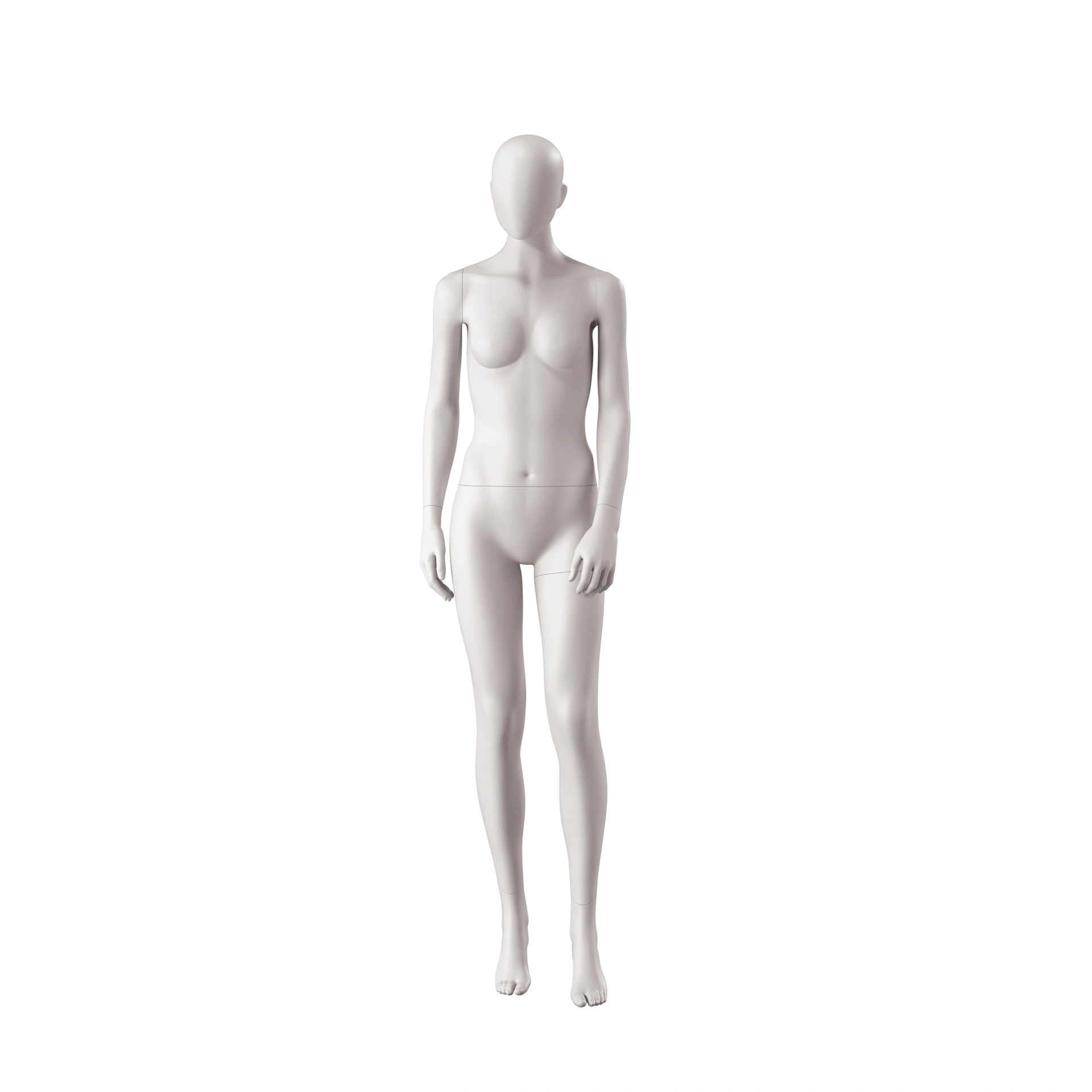 BINK - Dames mannequin, collectie NXT - gen Z, lichtgrijs, staande pose 116 opgetilde hielen