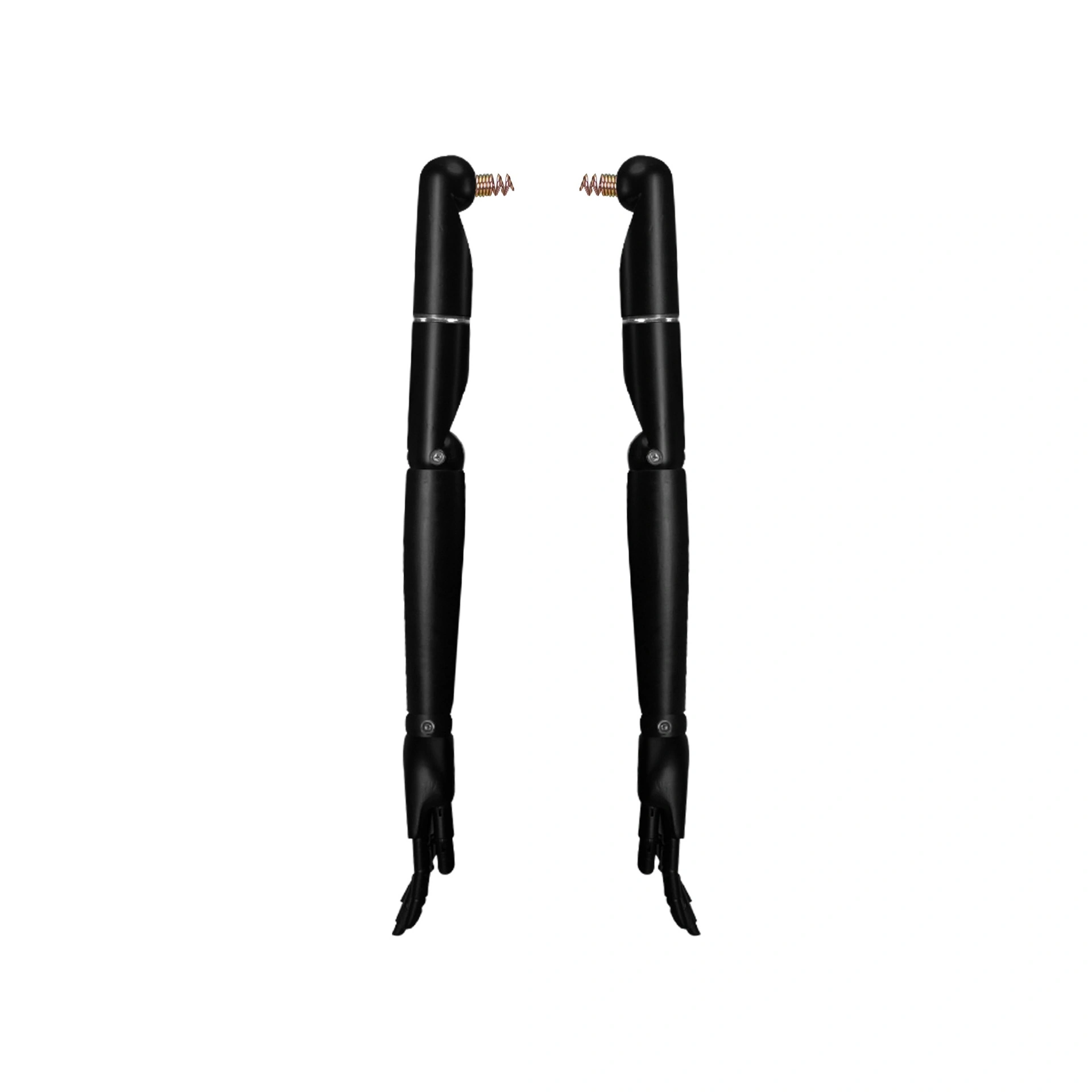 BINK - For rent, pair of articulated wooden arms, female, for couture buste, lacquered matt black