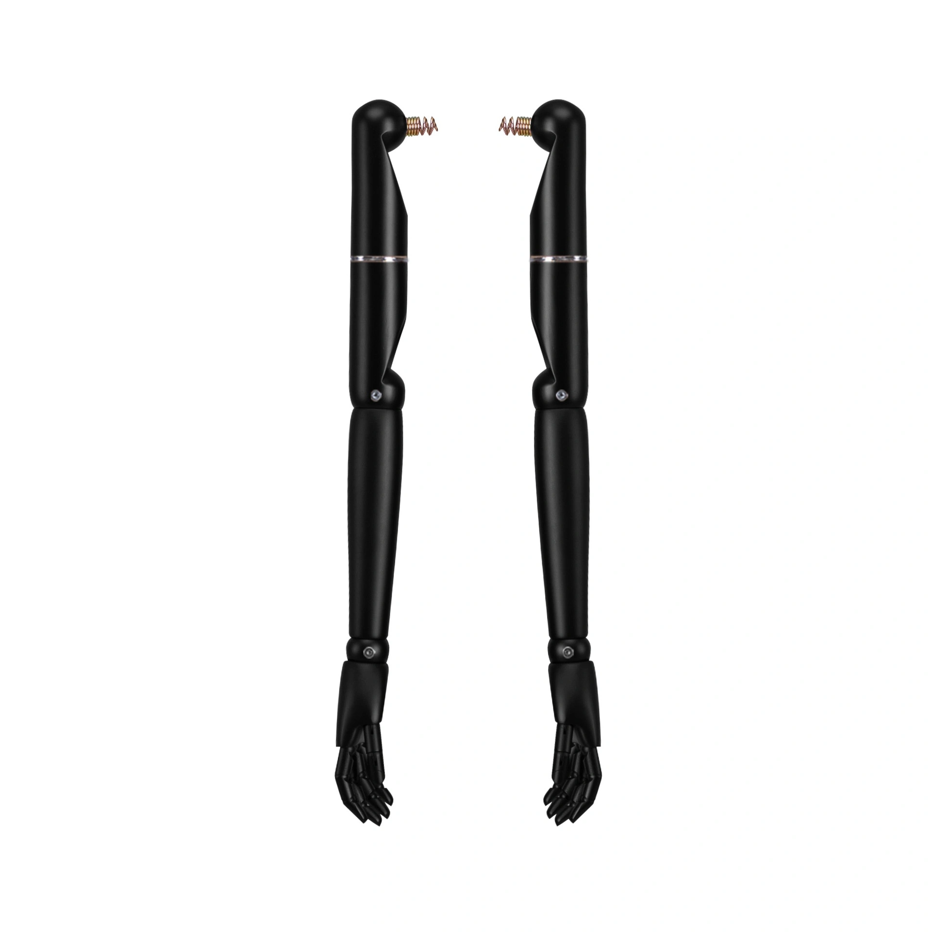 BINK - Pair of articulated wooden arms, male, for couture buste, lacquered matt black (copy)